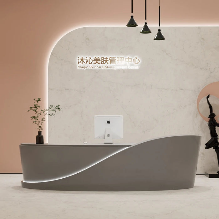 Service Counter Reception Desks Church Cashier Hospital Futuristic Reception Desks Commercial Mostrador Recepcion Furniture