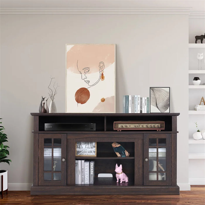 Living Room Furniture Modern Wooden TV Cabinet Storage Large Capacity Storage Shelf Television Stands Storage Space TV Cabinets