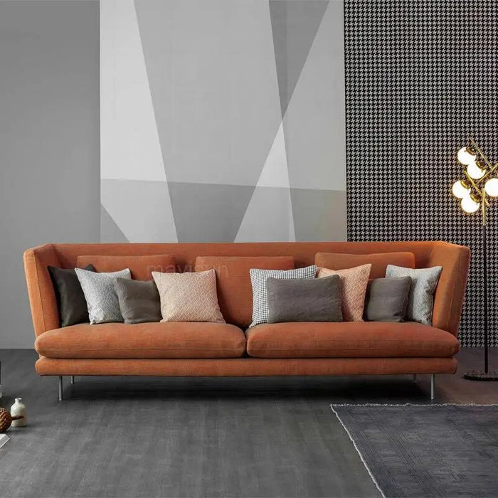 Northern European Relaxing Fabric Sofa Lazy Modern Living Room Furniture Sofa Bed Set Classic Reclining Long Chair For Leisure