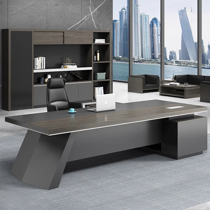 Minimalist Modern Boss Office Desk Business Single Person Large Desk President Office Manager Supervisor Desk Office Furniture