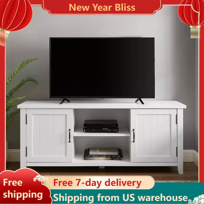 Classic Grooved Door TV Stand for TVs Free Shipping Tv Stand Living Room Furniture Cabinet Table Home Stands