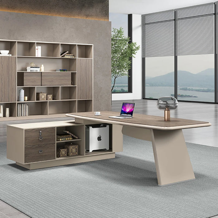 Office Boss Desk Business Minimalist Modern Desk Combination Manager Supervisor Leadership Office Furniture Paint Computer Desk
