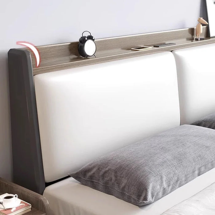 Modern Aesthetic Bed Pillows Bedroom Quilts King Size Two Place Bed Luxury Headboard Letto Matrimoniale Outdoor Furniture