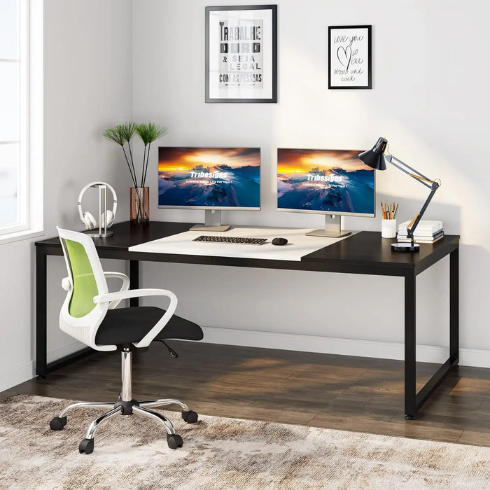 Tribesigns 70.8 Inch Modern Executive Desk Large Workstation Office Computer Table Modern Simple Business Study Writing Desk