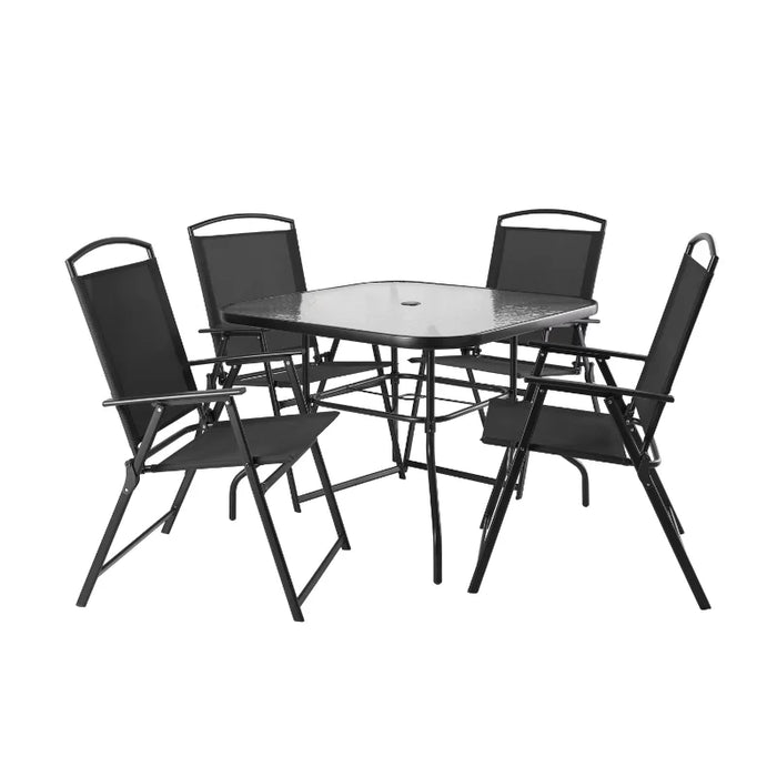 Mainstays Albany Lane 6-Piece Outdoor Patio Dining Set, Black rattan furniture  rattan  outdoor sofa