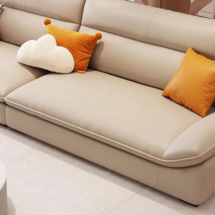 Adults Luxury Living Room Sofa Genuine Leather Family Relaxing Elegant Sofa Designer Floor Sofa Sala De Estar Home Decoration