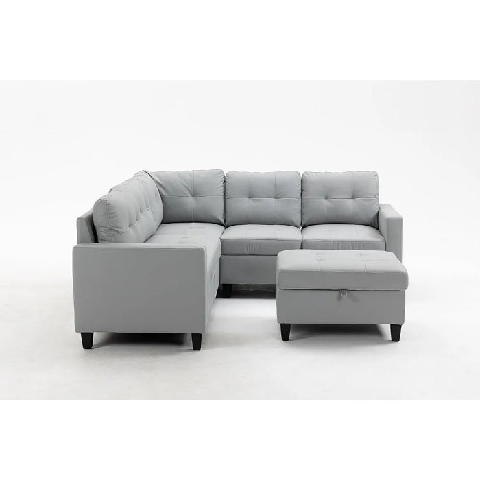 L shaped sofa, Convertible modular sofa, Footstool with storage, Lounge sofas and sofas