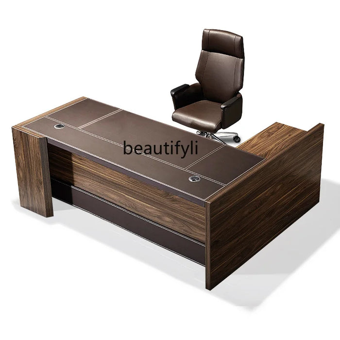 Boss Office Desk and Chair Combination Simple Modern Executive Desk Fashion Executive Manager Computer Desk Boss Table
