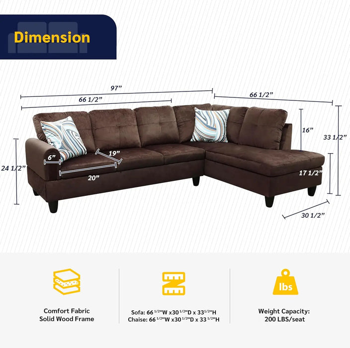 Living room sofa set-up sofa bed 2 pieces linen combination modern fabric furnishings, black