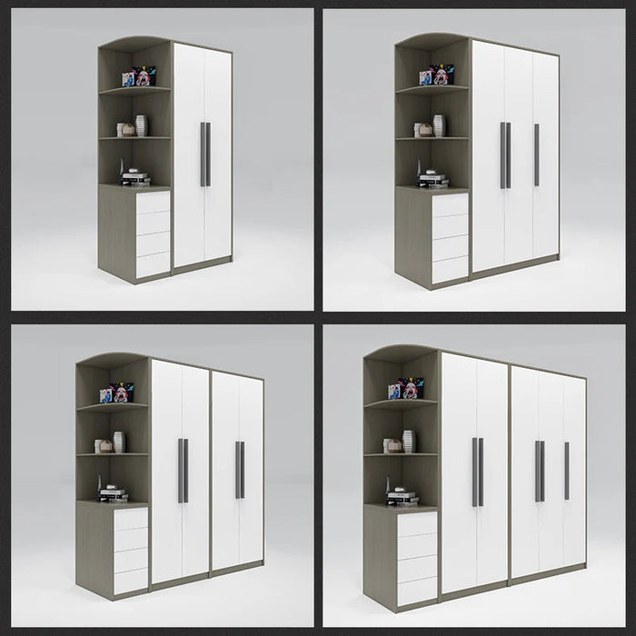 Bedroom integrated wardrobe Nordic simple modern cabinet combination wardrobe