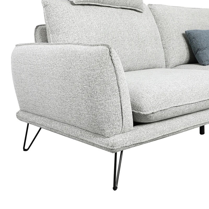 New Material Fabric Sofa Modern Furniture L Shaped Sofa Designs Living Room Corner Sofa Set Furniture