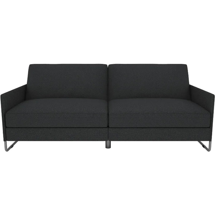 DHP Pembroke Convertible Futon Sofa Bed, Grey Linen Sectional Sofa  Sofas for Living Room  Sofa Set Living Room Furniture
