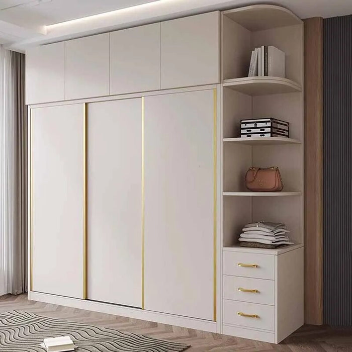 Girls Clothes Wardrobe Storage Black Gold Cube Display Wardrobe European Multifunction Vitrinas Cristal Expositoras Furniture