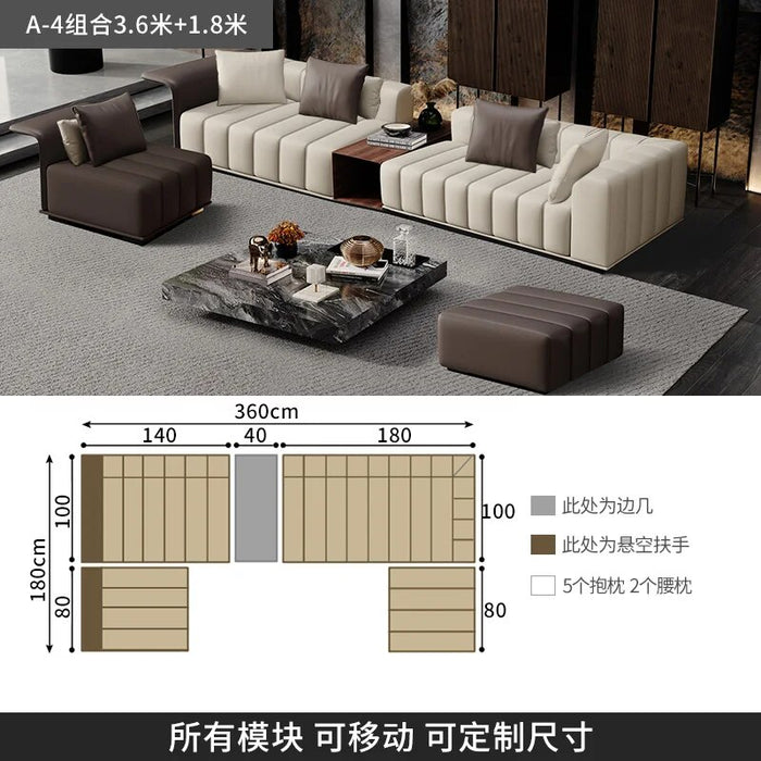 Luxury Bed Sofa Couch Sectional Outdoor Sofa House Floor Muebles Para El Hogar Italian Sofa Set Living Room Furniture LQQ15XP
