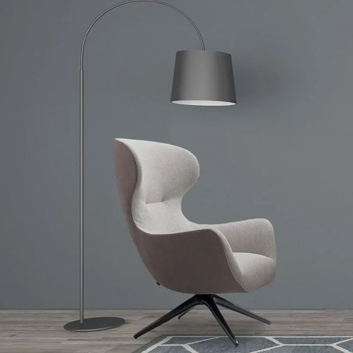 Nordic Fabric Home Rotatable Living Room Sofas Simple Modern Designer Swivel Chairs Luxury Apartment Dormitory Leisure Sofa L WK