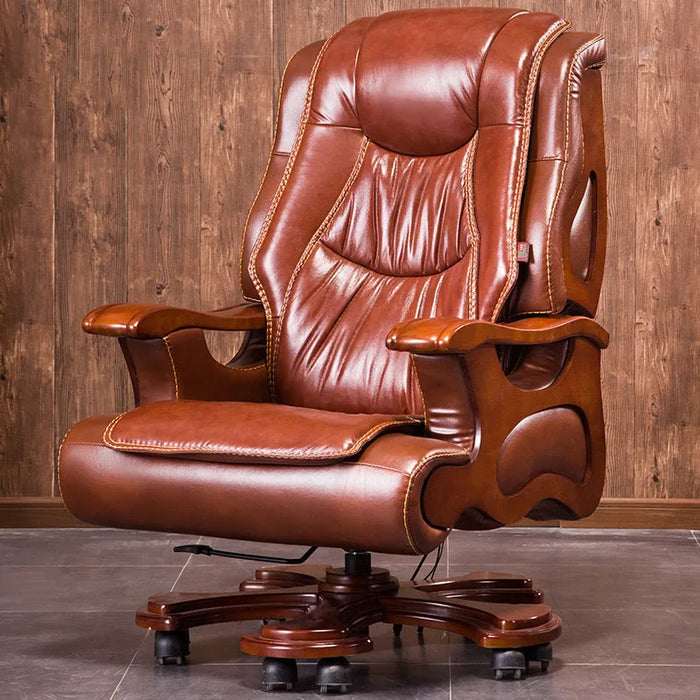 Swivel Home Office Chair Ergonomic Computer Design Leather Office Chair Boss Desk Sillas De Oficina Office Furniture LQQ25XP
