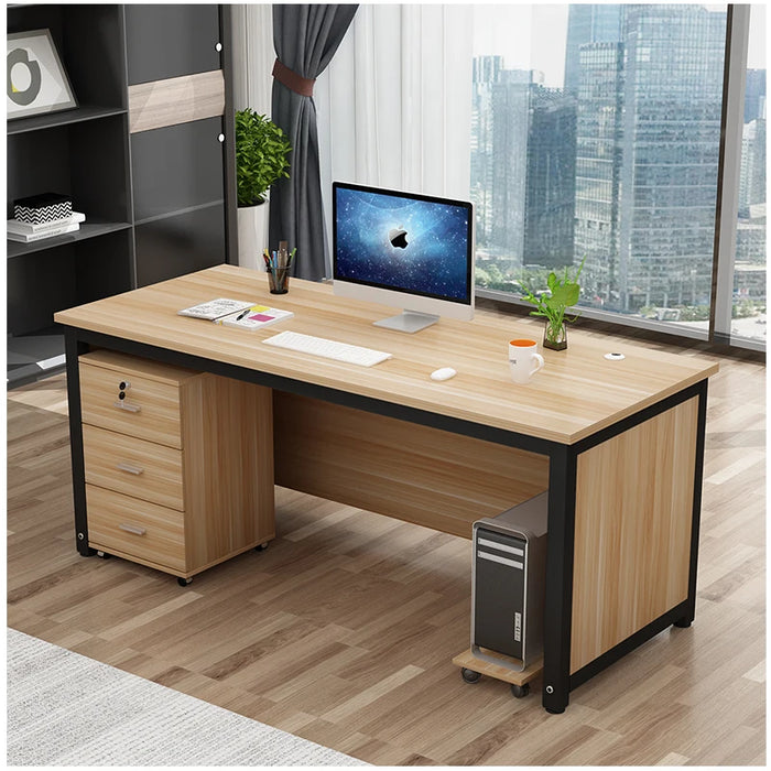 Writing Meeting Office Desk Monitor Drawers School Boss Cheap Standing Office Desk Luxury Scrivania Legno High End Furniture HDH