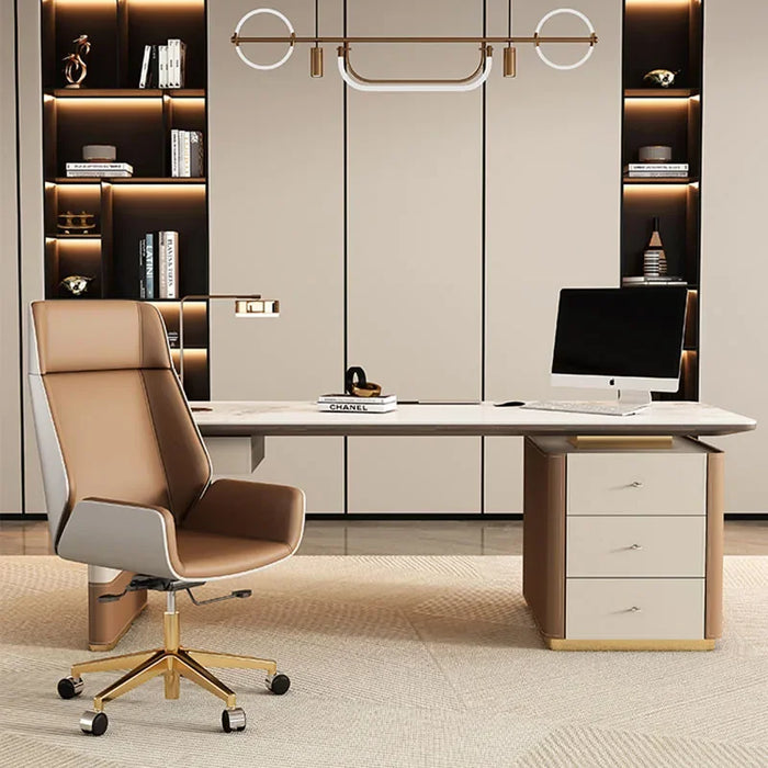 Luxury Study Office Desk Wooden Reception Standing Corner Writing Office Desk Modern Escritorios De Oficina Office Furniture