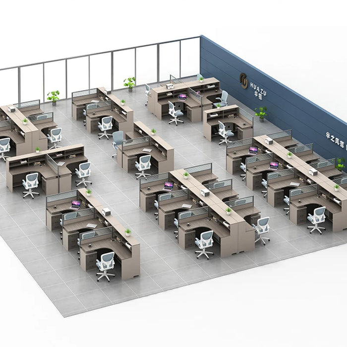 Employee Desk Staff Office Desk Combination Minimalist Modern 4/6 Seat Nordic Card Seat Office Computer Luxury Desk Furniture