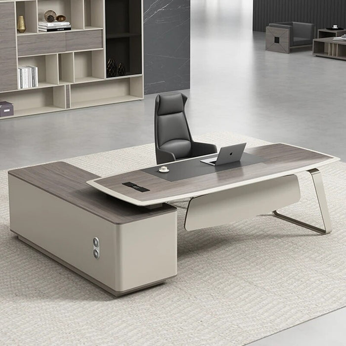 Standing Setup Office Desk Storage Executive Drawers Supplies Computer Desks Luxury Legs Mesa De Computador Modern Furniture