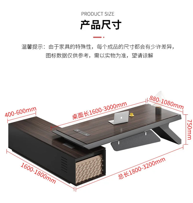 Modern Organizer Desk Table Gaming Reception Student Vanety Office Desk Corner Conference Scrivania Cameretta Furniture