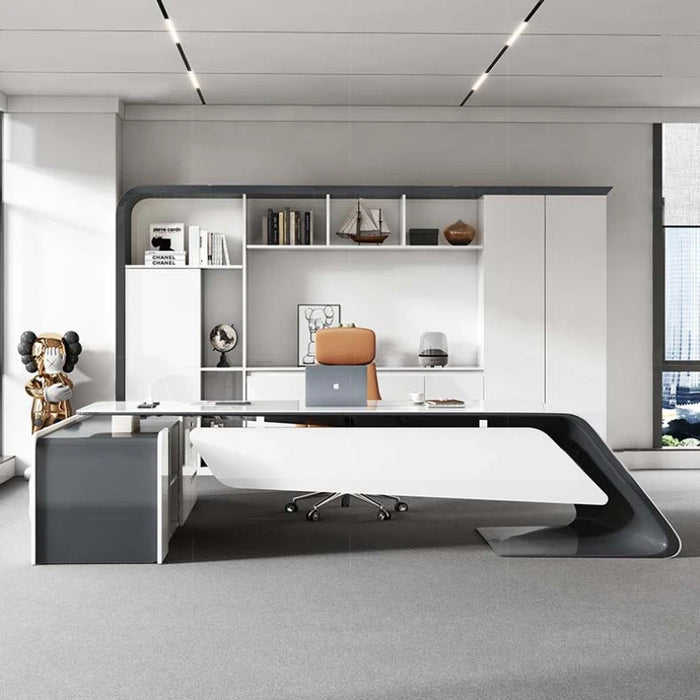 Wide Standing Office Desks Organiser Storage Executive Laptop Computer Desks White Drawers Mesa Ordenador Modern Furniture