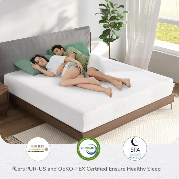 Queen Mattress, 12 Inch Memory Foam Mattress for Pressure Relief & Fresh Cool Sleep,Removable Washable Mattress Cover