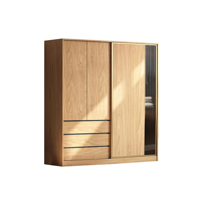 Big Wooden Wardrobe Multifunctional Organizer Designer Simple Drying Rack Combination Closet Storage Roperos Korean Furniture