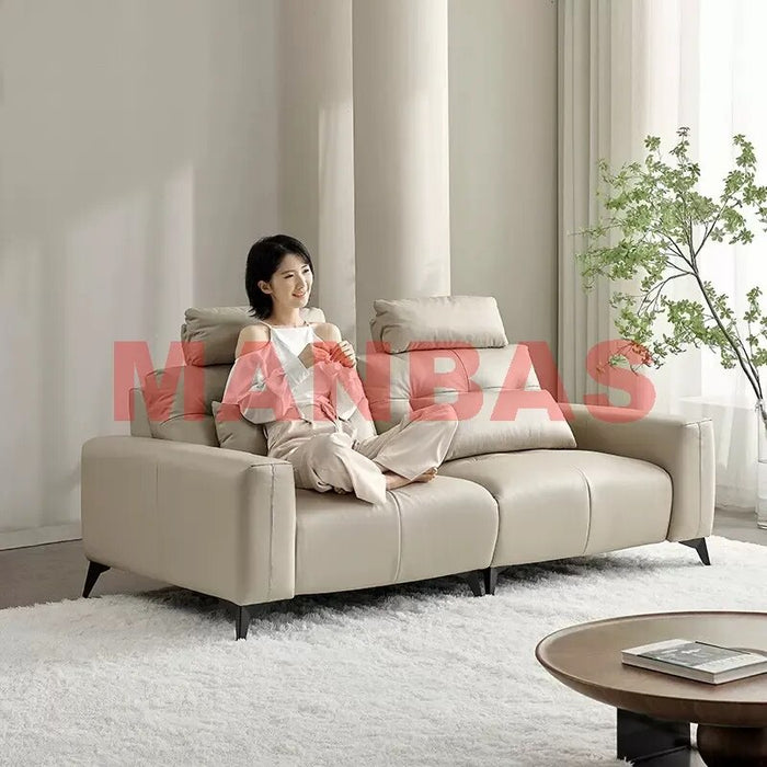 Linlamlim Electric Reclining Sofa Set Italian Genuine Leather Power Recliner Functional Salon Cama Sectional Couch Cinema Seat