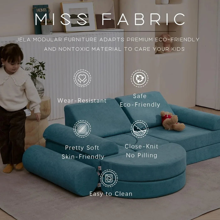 Couch 14PCS Luxury, Floor Sofa Modular Furniture for Adults,Kids, Modular Foam Play Couch Sectional Sofa