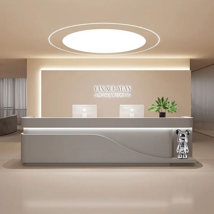 Office Pulpit Reception Desks Front Register Table Podium Futuristic Reception Desks Standing Bureau Meuble Luxury Furniture