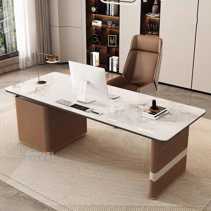 Luxury Study Office Desk Wooden Reception Standing Corner Writing Office Desk Modern Escritorios De Oficina Office Furniture