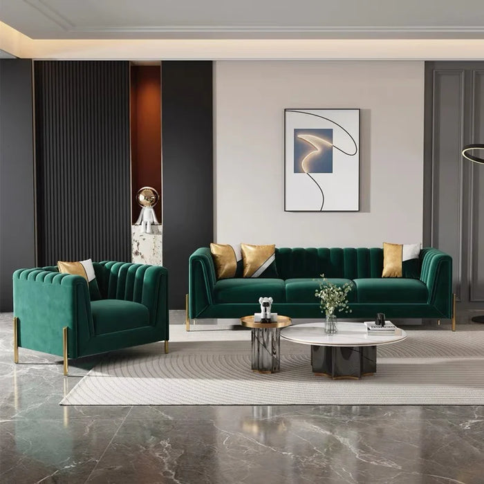 Light luxury velvet cloth sofa small household modern simple American science and technology cloth Nordic living room sofa