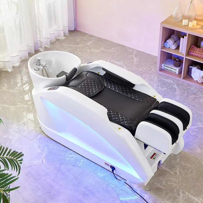 Massage Stylist Shampo Chair Luxury Lounge Shower Head Head Spa Bed Portable Therapy Shampouineuse Salon Furniture MQ50XF