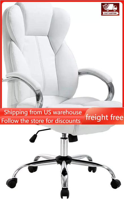 Administrative Adjustable High -back PU Leather Task Rolling Transfer Chair Furniture Ergonomic Office Chair Gamer Chairs Mobile
