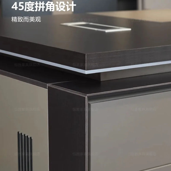 Modern Luxury Office Desks Drawers Vanity Setup Gaming Corner Reception Executive Work Converter Mesa Escritorio Desk Supplies