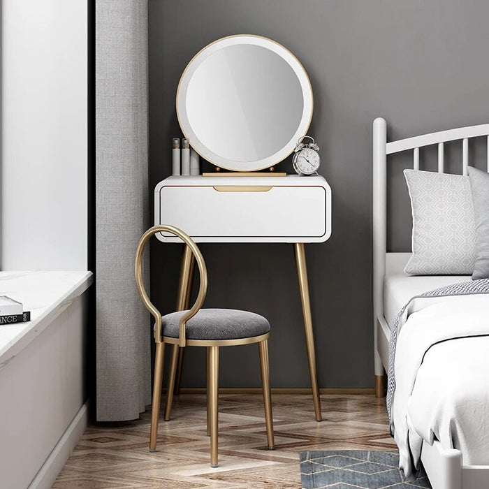 Vanity Makeup Dressing Table Toilet  Mirror Comfortable Luxury Mobile Dresser Drawers Tocador Mueble Maquillaje Women Furniture