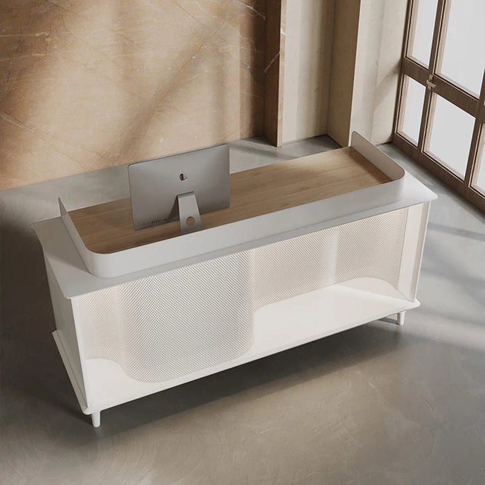 End Checkout Reception Desk Display Retail Beauty Salon Reception Desk Front Mobile Cadeiras De Escritorio Furniture WJ25XP