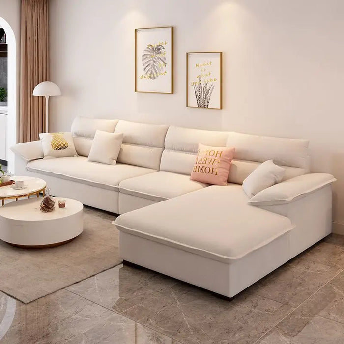 Minimalist modern small unit living room technology fabric sofa