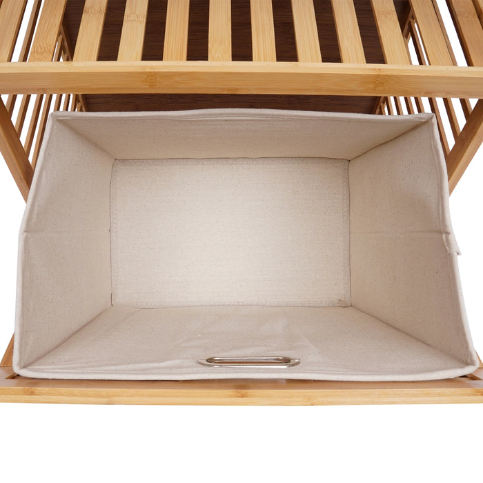 4 Tier Laundry Hamper Basket Laundry Room Shelves Hampers with Removable Baskets Laundry Sorter Bedroom Bathroom Storage Shelf