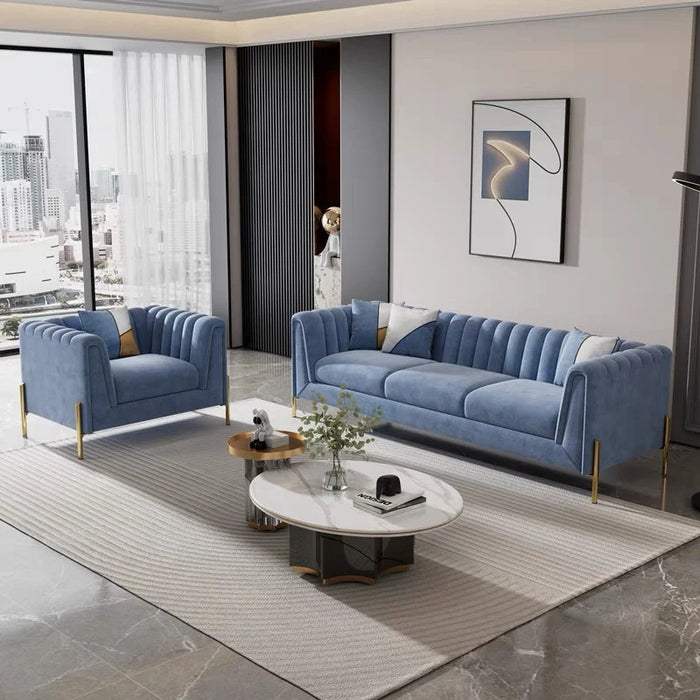 Light luxury velvet cloth sofa small household modern simple American science and technology cloth Nordic living room sofa