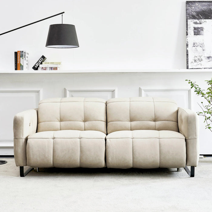 Living Room Office Electric Sofa Lazy Recliner White Leather Floor Modern Sofa Luxury Accent Sillon Electrico Set Furnitures