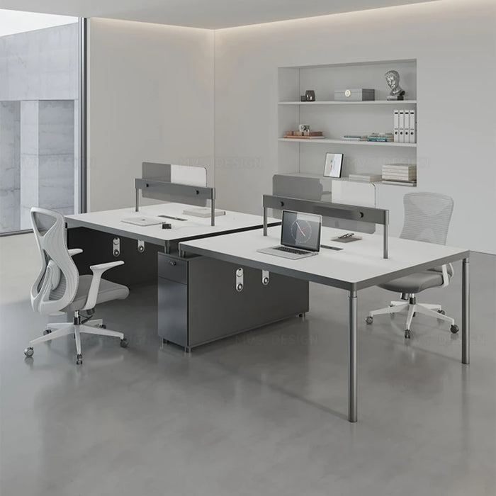 Employee Staff Office Desks Screen Modern Simplicity Simplicity Office Desks Workbench Mesa Escritorio Working Equipment QF50OD