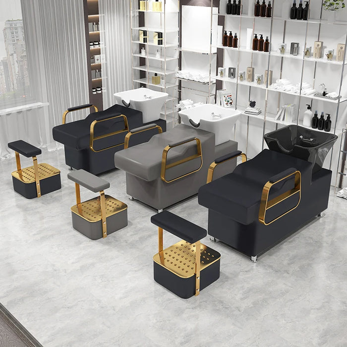 Professional Hairdressing Washer Beauty Shaving Shampoo Chair Hairdresser Cosmetic Sillas Peluqueria Hairsalon Furniture CY50XT