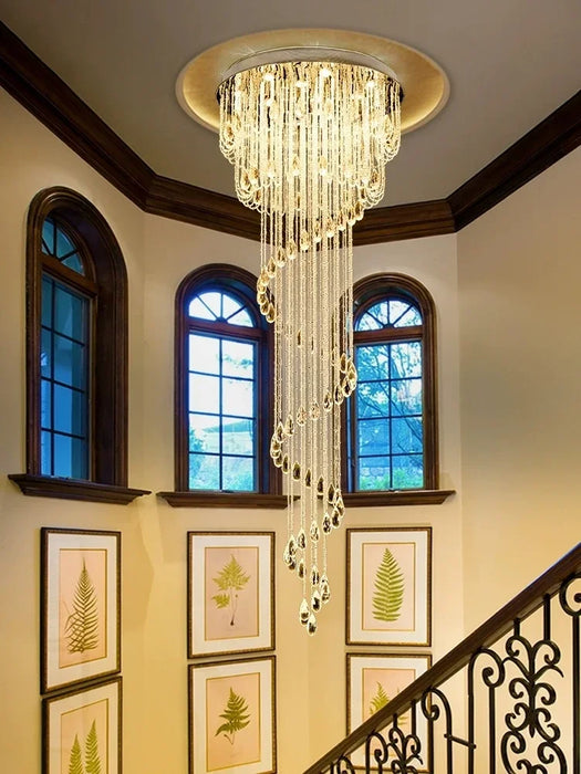 Modern crystal chandelier LED light Fixture For living room luxury crystal chandelier Villa Decoration