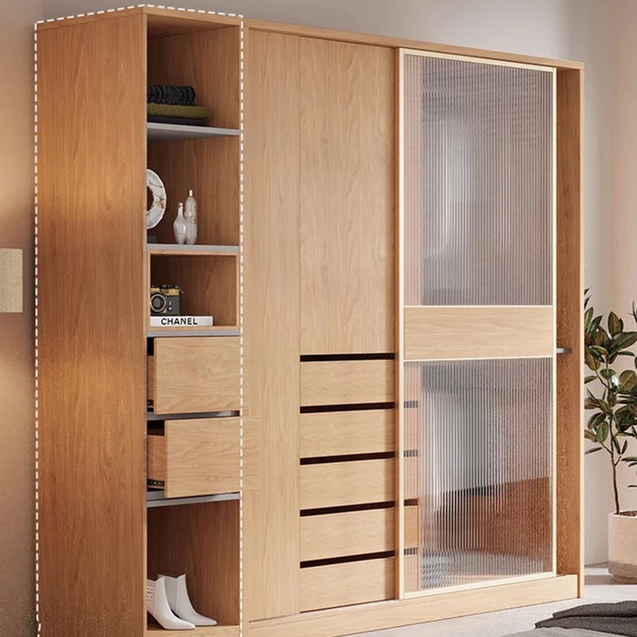 Minimalist Wardrobe Korean Upgrade Floor Stand Multifunctional Shelves Drying Rack Closet Organizer Kledingkast Home Furniture