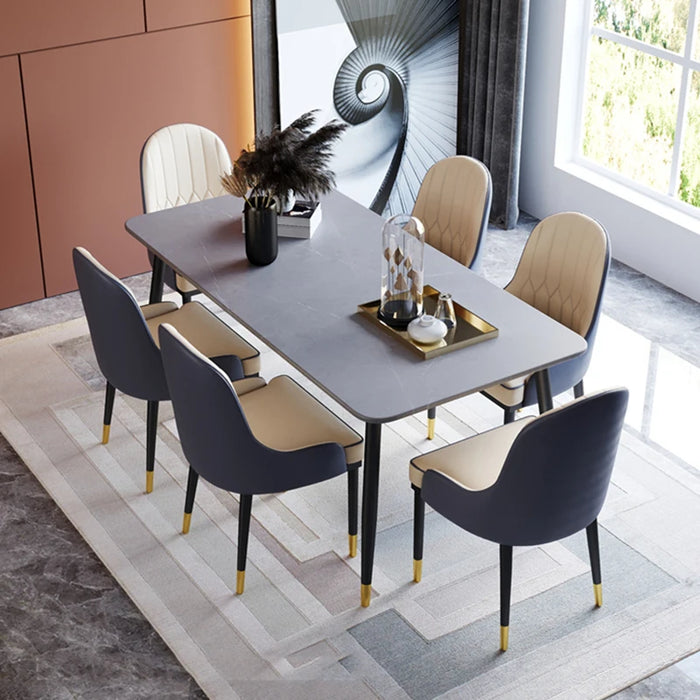 Accent Modern Dining Room Sets Design Foldable Living Room Dining Table Set Nordic Comedores Mesa Y Silla Salon Furniture DWH