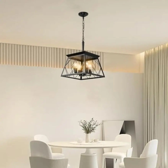 Light Farmhouse Chandeliers for Dining Room(No Bulbs)