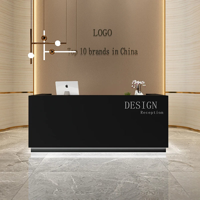 Commercial Conference Reception Desk Beauty Display Simple Cabinet Hotel Advisory Reception Desk Hotel Escritorio Furniture