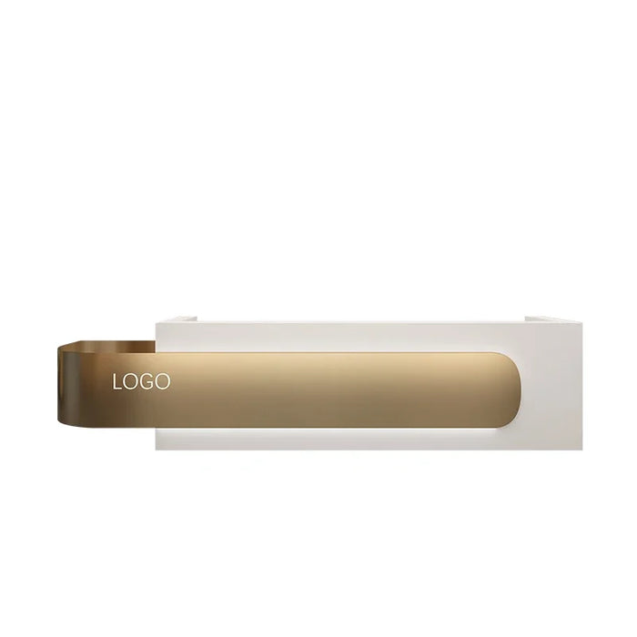 Simple modern light luxury company hotel front desk beauty salon reception desk shop cash register